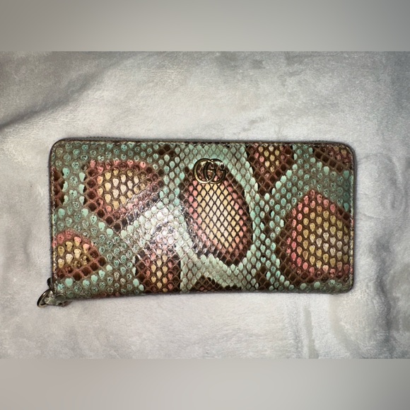 Gucci Multicolor Python Wallet - Picture 2 of 2